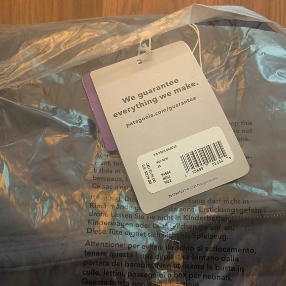 BNWT Patagonia Women's Down Sweater - Size XS - Navy - Jacket Outerwear Outdoor - Picture 5 of 16